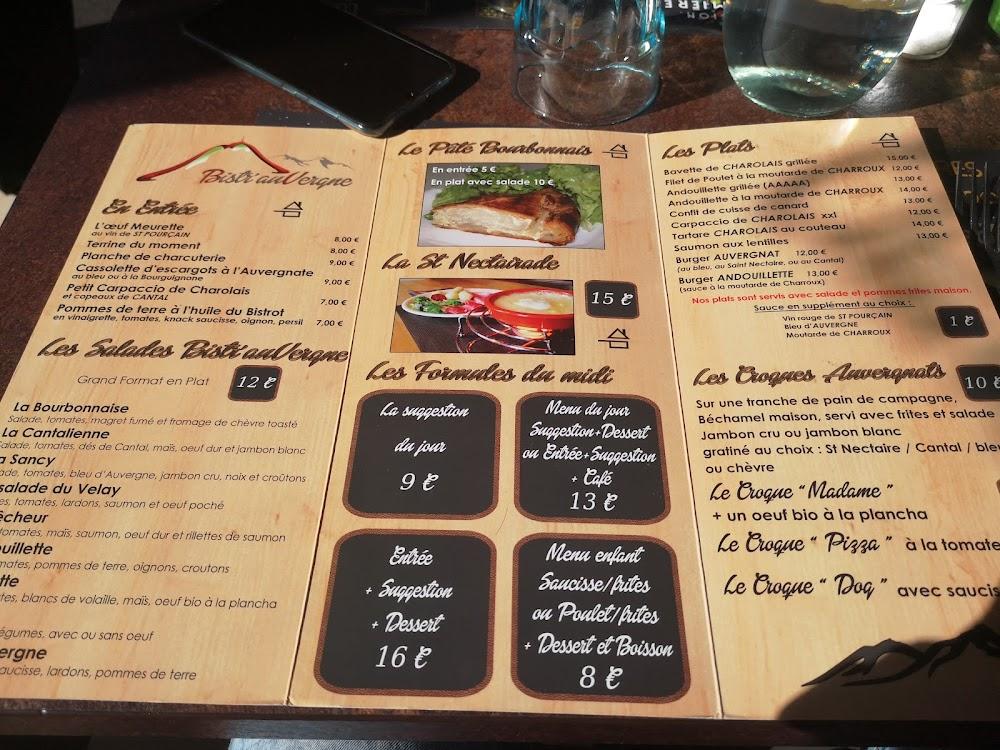 Bistr' Auvergne - Menu Image 3